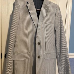 Seersucker sports coat. Big boys teen dress jacket. Size 20. Nordstrom brand.